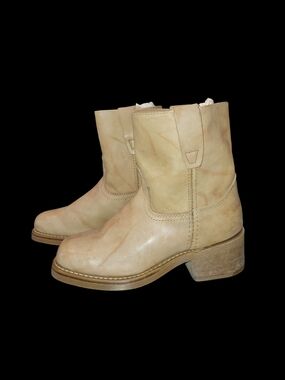 Vintage Durango Boots Retro 1990s Size 6.5 D Genuine Leather Light Tan